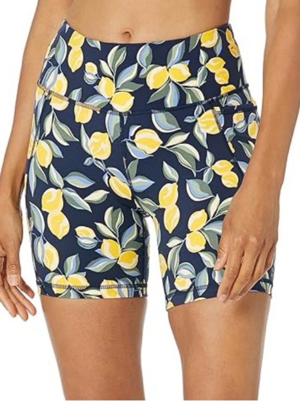 Sweaty Betty lemon athletic shorts